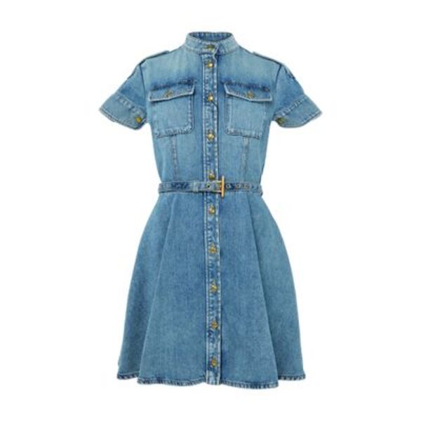  Mcqueen Mini Robe En Denim 