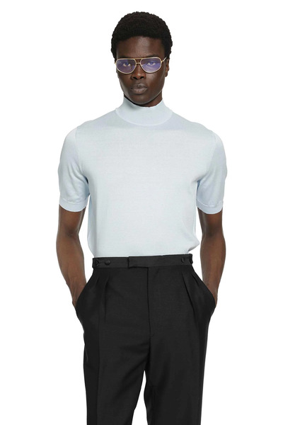  Short Sleeve Cotton Sweater 
