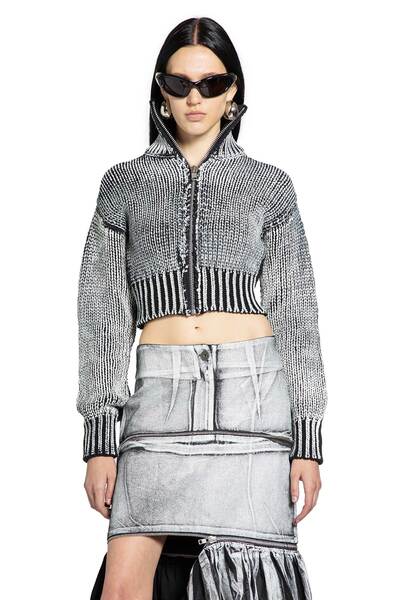  Cropped Painted Cardigan 
