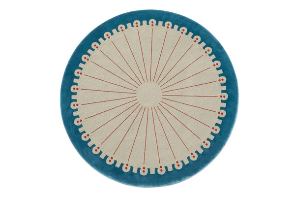  Carpet Edition Cd02 - Cornice Blu Con Punto Rosso 