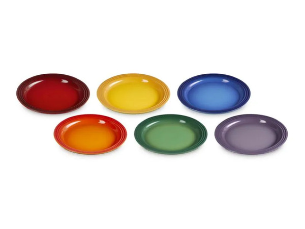  Le Creuset Set Of 6 Flat Plates 