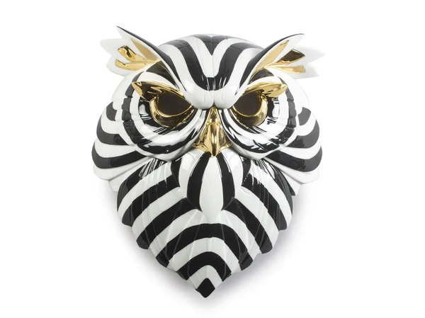  Lladrò Owl Mask (black And Gold) 