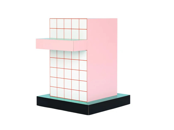  Seletti Supersidetable Red Grid 