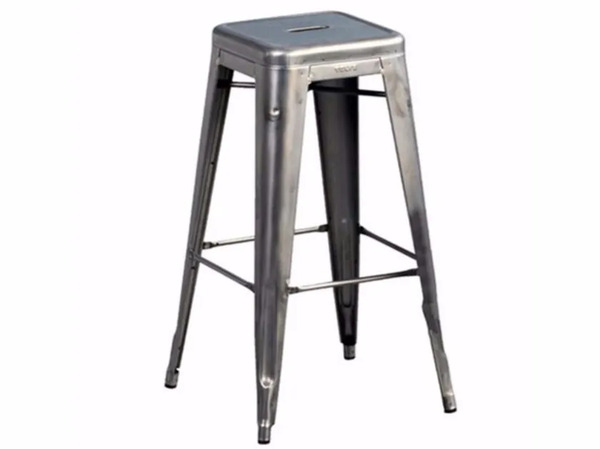  Tolix Stool H Raw Steel 