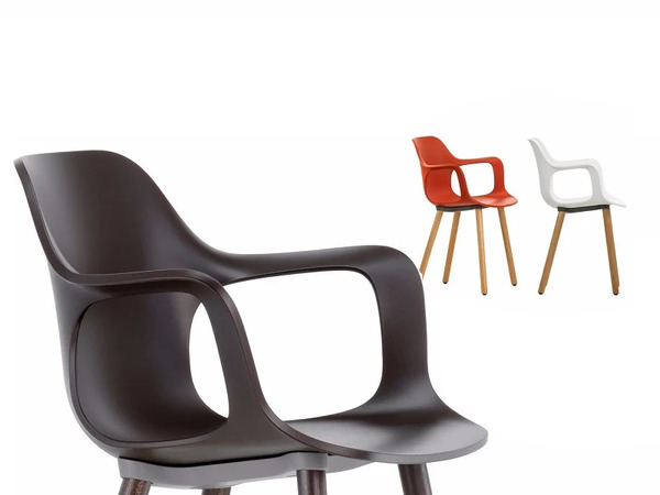  Vitra Hal Re Armchair Wood 