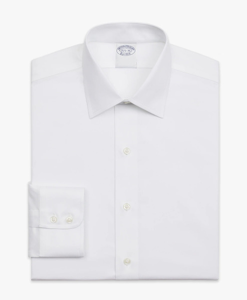  Brooks Brothers Chemise Slim Fit Non-iron En Twill Extensible Supima Avec Col Ainsley - Homme Chemises Formelles Blanc 17 