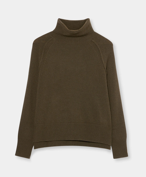  Brooks Brothers Col Roulé Oversize En Cachemire - Femme Maille Vert Xs 