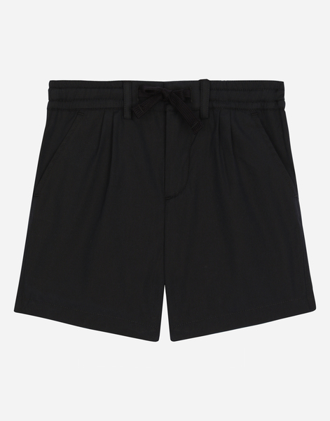  Dolce & Gabbana Bermuda En Popeline Stretch Avec Plaquette à Logo - Homme Pantalons Et Shorts Bleu Coton 18/24 Months 