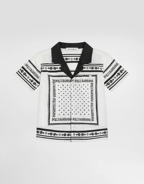  Dolce & Gabbana Chemise En Popeline à Imprimé Bandana - Homme Manteaux Et Hauts Imprimé 18/24 Months 