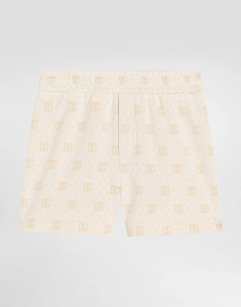  Dolce & Gabbana Dg Pattern And Polka Dots Jacquard Bermuda Shorts - Homme Pantalons Et Shorts Multicolore 9/12 Months 