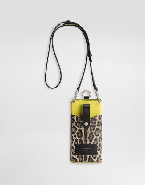  Dolce & Gabbana étui Pour Téléphone Portable En Cuir De Veau Dauphine - Homme Coques De Telephone Imprim� Animalier Onesize 
