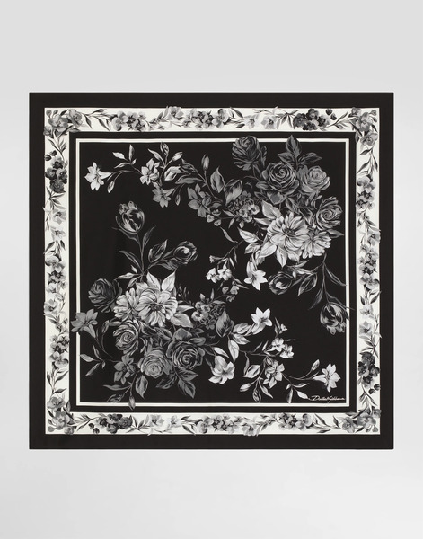 Dolce & Gabbana Flower Bouquet-print Silk Scarf 70x70 - Homme Echarpes Et Foulards Multicolor Onesize 