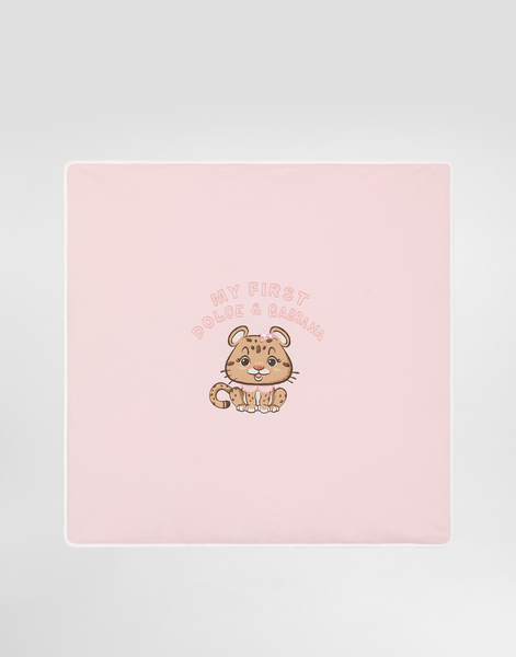  Dolce & Gabbana Interlock Blanket With Print And Bow - Femme Accessoires Et Porte-bébé Multicolore Onesize 