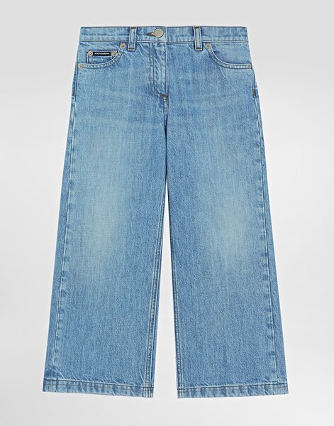  Dolce & Gabbana Jean 5 Poches En Denim Avec Plaquette à Logo - Femme Pantalons Et Jupes Multicolore 2 Years 