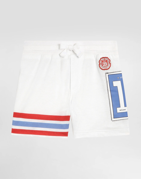  Dolce & Gabbana Jersey Bermuda Shorts With Military Print - Homme Pantalons Et Shorts Multicolor 3/6 Months 