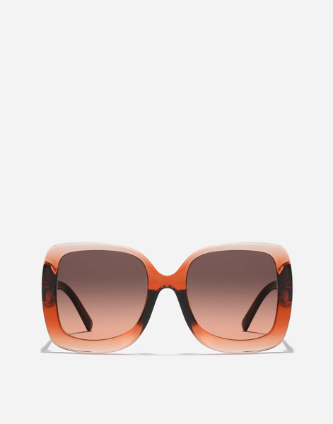  Dolce & Gabbana Lunettes De Soleil à Motif Maiolica Arancione - Femme Nouveautés Transparent Gradient Orange Onesize 
