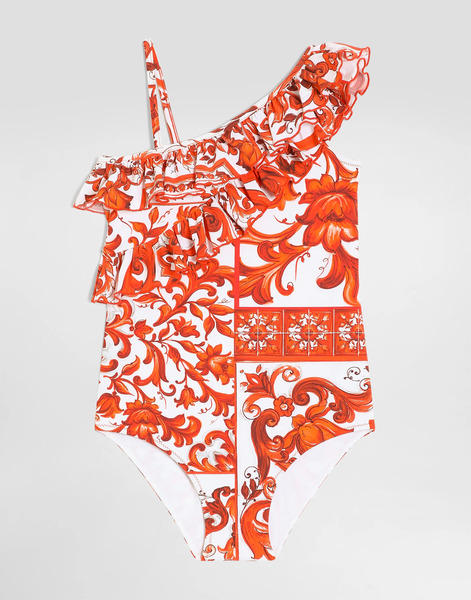  Dolce & Gabbana Maillot De Bain Une-pièce à Imprimé Majolique - Femme Mode De Plage Multicolor 6 Years 