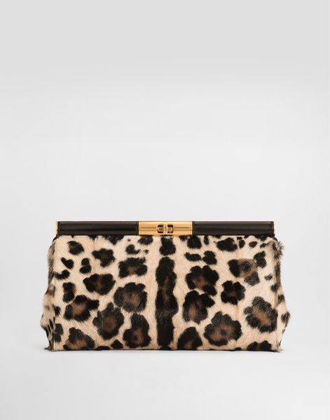  Dolce & Gabbana Marlene Shoulder Bag In Leo Kid Leather - Femme Petits Sacs Et Pochettes Multicolor Onesize 