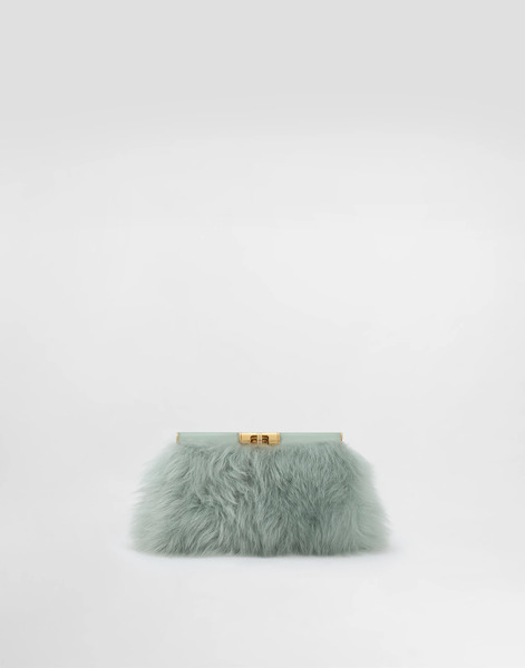  Dolce & Gabbana Marlene Shoulder Bag In Shearling And Calfskin - Femme Petits Sacs Et Pochettes Multicolor Onesize 