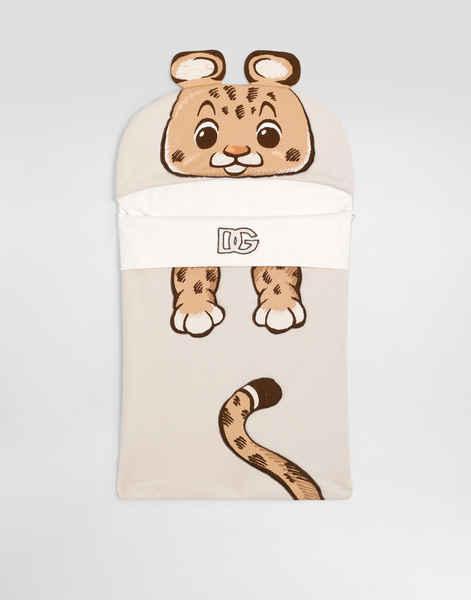  Dolce & Gabbana Newborn Jersey Baby Nest With Dg Patch And Leopard Print - Homme Accessoires Et Porte-bébé Multicolore Onesize 