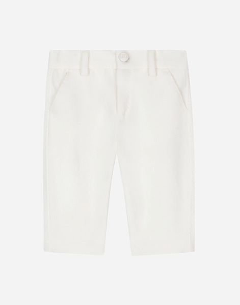  Dolce & Gabbana Pantalon Classique En Jersey Armuré - Homme Pantalons Et Shorts Blanc Jersey 9 Months 