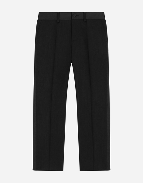  Dolce & Gabbana Pantalon Classique En Sergé Bi-extensible - Homme Pantalons Et Shorts Noir Laine 4 Years 