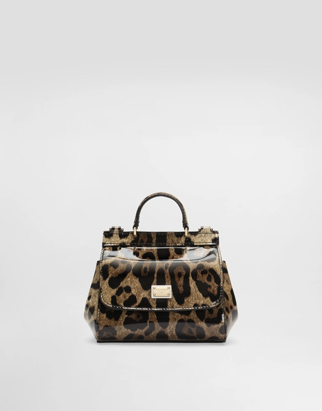  Dolce & Gabbana Printed Polished Calfskin Mini Sicily Bag - Femme Accessoires Imprim� Animalier Cuir Onesize 