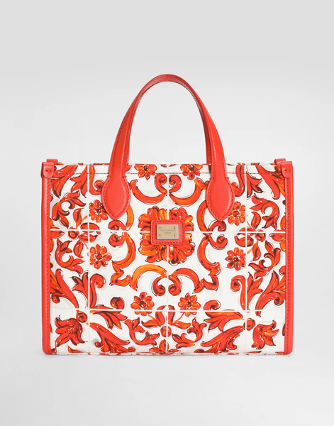  Dolce & Gabbana Sac Cabas Dg Tote En Toile à Imprimé Majolica - Femme Accessoires Multicolor Onesize 