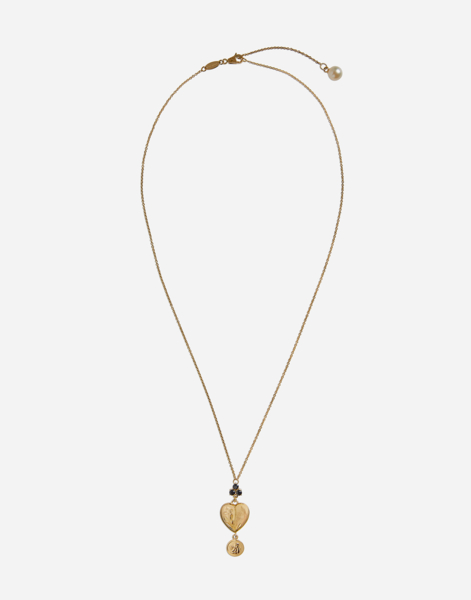  Dolce & Gabbana Sicily Pendant 18-carat Yellow Gold And Black Sapphires - Femme Colliers Or M�tal Onesize 