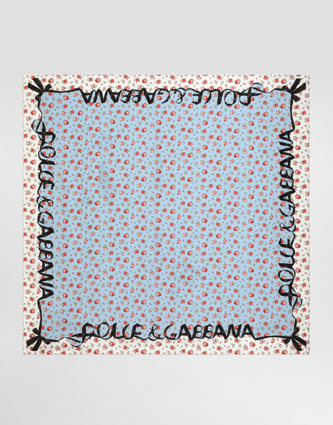  Dolce & Gabbana Small Rose-print Silk Twill Scarf 90x90 - Femme écharpes Et Foulards Multicolor Onesize 