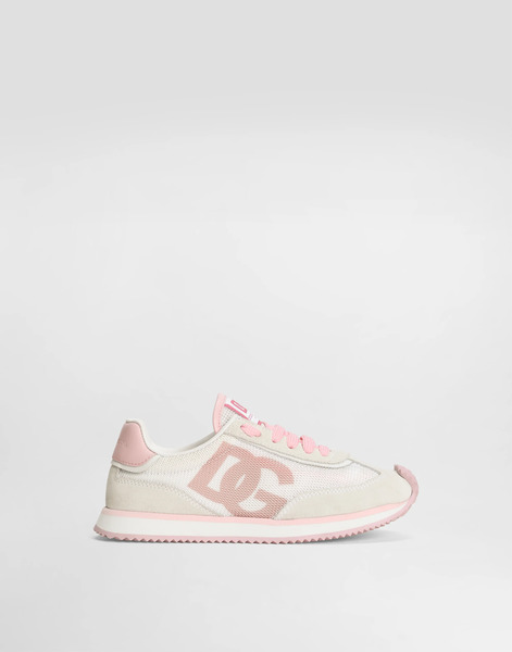  Dolce & Gabbana Sneakers Dg Cushion En Mesh Et Cuir De Veau Nappa - Homme Chaussures (27-40) Rose 31 