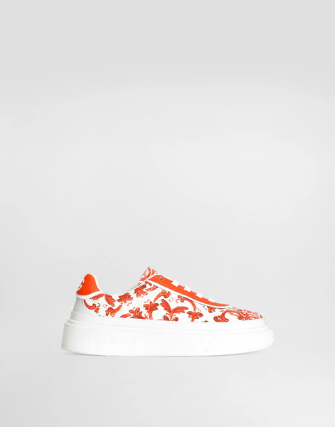 Dolce & Gabbana Sneakers Dg Girlie Up En Toile à Imprimé Majolique - Femme Chaussures (27-40) Multicolor 37 