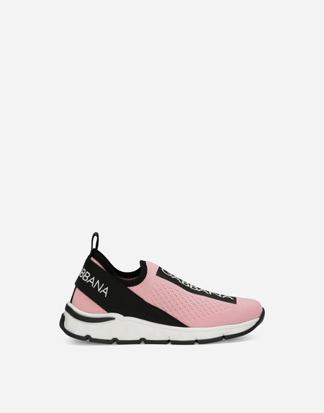  Dolce & Gabbana Sneakers Sorrento 2.0 En Fine Maille Stretch - Homme Chaussures (27-40) Rose Tissu 28 