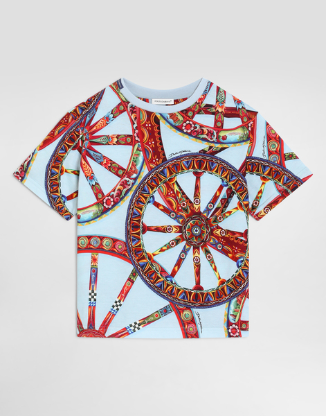  Dolce & Gabbana T-shirt En Jersey à Imprimé Carretto - Homme T-shirts Et Sweat-shirts Multicolor 5 Years 