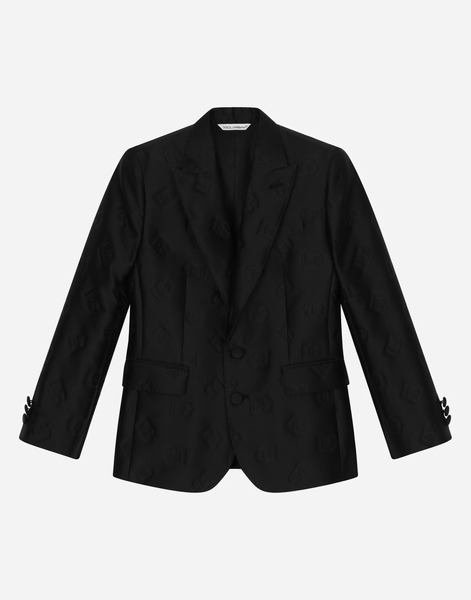  Dolce & Gabbana Veste Classique Sicilia à Deux Boutons En Soie Jacquard - Homme Costumes Noir Tissu 3 Years 