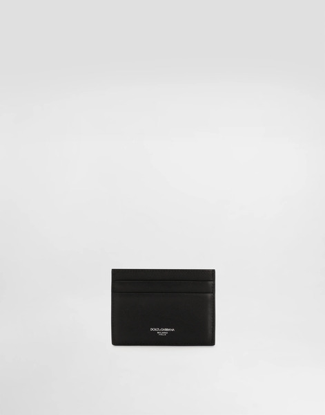  Dolce & Gabbana Woven Plongé Calfskin Card Holder - Homme Portefeuilles Et Petite Maroquinerie Noir Onesize 