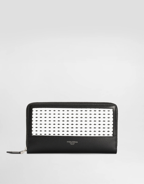  Dolce & Gabbana Woven Plongé Calfskin Wallet - Homme Portefeuilles Et Petite Maroquinerie Multicolore Onesize 