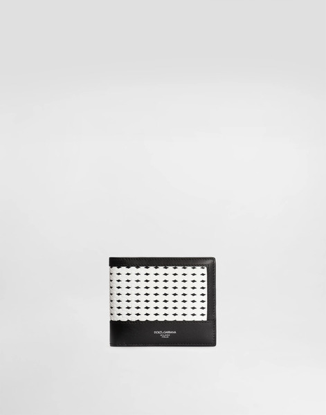  Dolce & Gabbana Woven Plongé Calfskin Wallet - Homme Portefeuilles Et Petite Maroquinerie Multicolore Onesize 