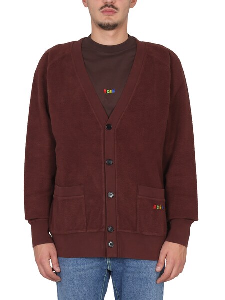  Msgm V Neck Cardigan 