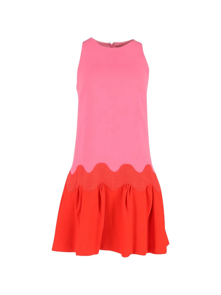  032c Robe Courte à Design Colour Block - Rose 