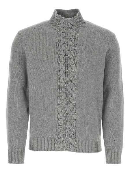  14bros Pull En Laine Vierge - Gris 
