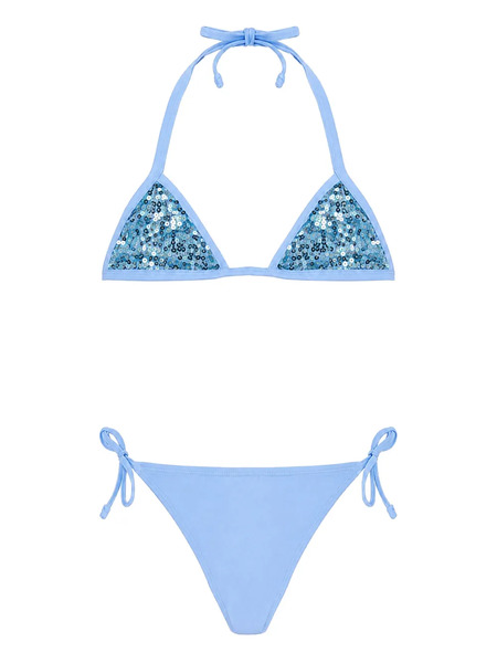  4giveness Bikini à Sequins - Bleu 