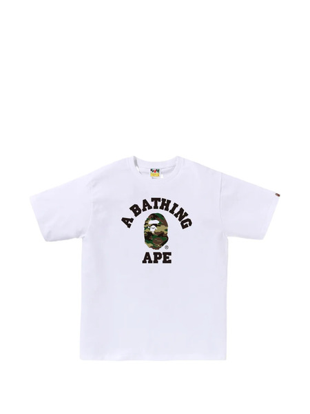  A Bathing Ape® T-shirt Glitch Woodland à Imprimé Camouflage - Blanc 
