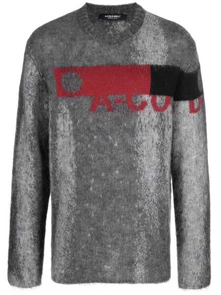  A-cold-wall* Pull à Logo En Jacquard - Gris 
