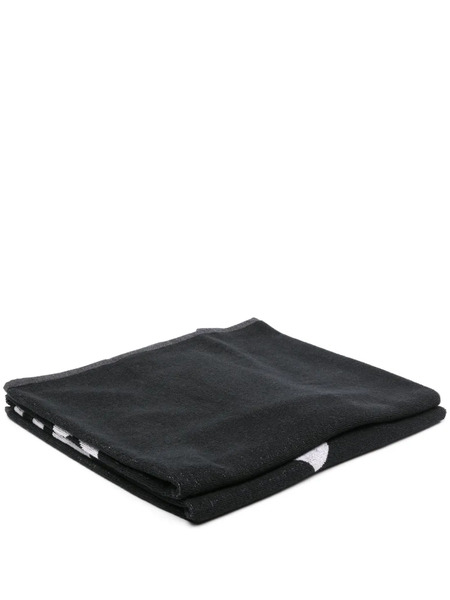  Adidas Grande Serviette à Motif Trèfle En Jacquard (100 Cm X 170 Cm) - Noir 