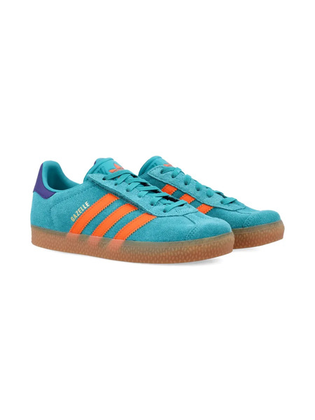  Adidas Kids Baskets Gazelle En Daim - Bleu 