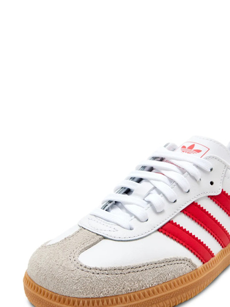  Adidas Kids Baskets Samba En Cuir - Blanc 