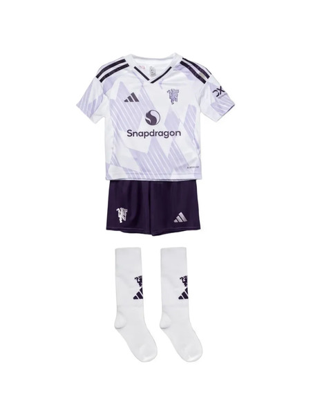  Adidas Kids Lot De Trois T-shirts Manchester United 25/26 Away Kit - Blanc 