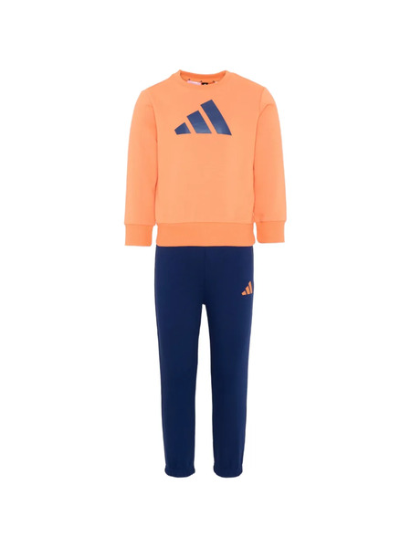  Adidas Kids Survêtement à Détail De Logo - Orange 