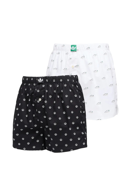  Adidas Lot De Deux Boxers à Imprimé Graphique - Noir 